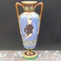 Lot 1009 - Minton majolica vase