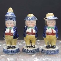 Lot 1015 - Three Staffordshire Toby Cruets
