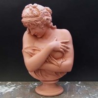 Lot 1023 - Minton’s terracotta tinted bust of Venus after
