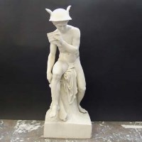 Lot 1027 - Minton Parian figure of mercury.