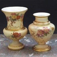 Lot 1060 - Two Royal Worcester vases.
