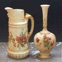 Lot 1061 - Royal Worcester ewer and a vase.