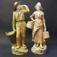 Lot 1079 - Two Royal Dux figures
