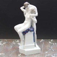 Lot 1088 - Rosenthal Lovers figure group.