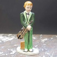 Lot 1098 - Goldscheider Figure with a Violin