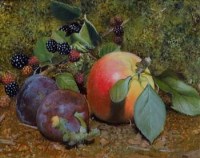 Lot 14 - Derek Shapiro, Fruit study, oil