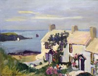 Lot 37 - Joseph Andrews, Cottages - Cemaes, Anglesey, oil