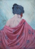 Lot 110 - George S. Dixon, Female portraits, watercolour (4)