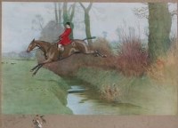 Lot 132 - After Cecil Aldin, The Chase, chromolithograph