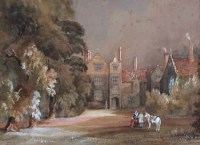 Lot 165 - Lady Georgina L.B. Eyre, Bilton Hall, Warwickshire and another, watercolour (2)