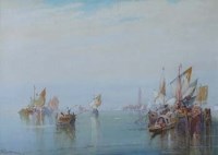Lot 186 - Wilfred Knox, Off Venice, watercolour