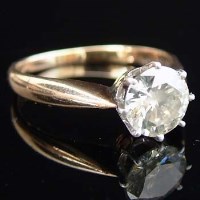 Lot 287 - Single stone diamond ring, 1.52ct