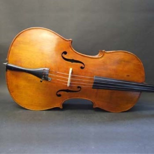 Lot 401 - Wolff Bros cello with bow and case.
