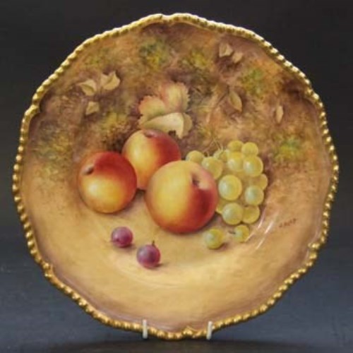 Lot 602 - Royal Worcester plate.