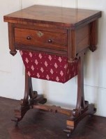 Lot 686 - Rosewood work table.