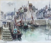 Lot 92 - Van Lod, Honfleur and Paris, watercolour (2)