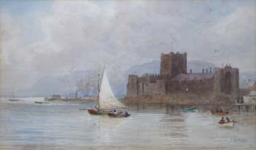 Lot 124 - J.W. Carey, Carrickfergus, watercolour