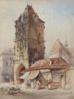 Lot 128 - Sir Ernest George, Prague, watercolour