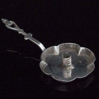 Lot 136 - Provincial silver miniature taper stick