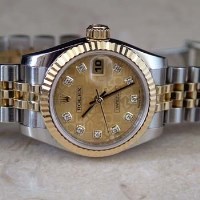 Lot 273 - Lady's Rolex DateJust bi-metal wristwatch