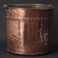 Lot 276 - Copper coal bucket.