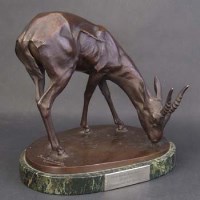 Lot 277 - Bronze figure of a gazelle