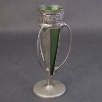 Lot 283 - Liberty's English pewter vase and liner