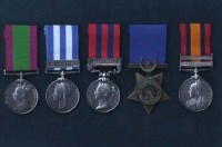 Lot 301 - Collection of five medals presented to Colour-Sergeant Corbett ( Liverpool Regiment)