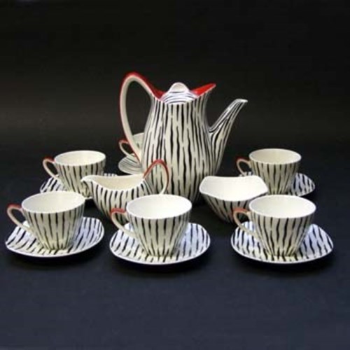 Lot 440 - Jessie Tait Zambezi pattern coffee set.