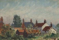 Lot 68 - Hugh Boycott-Brown, House and Gardens, oil