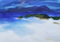 Lot 104 - Brian Dobson, Sanna, Western Isles, watercolour