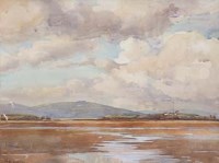Lot 119 - Millicent Ayrton, Towards North Wales - Perch Rock from Hoylake, watercolour