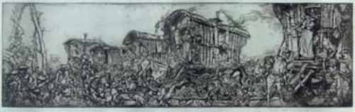 Lot 121 - Frank Brangwyn, Caravans, etching