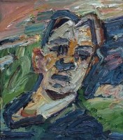 Lot 18 - Adrian Johnson, Portrait of a man, oil