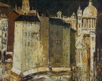 Lot 35 - Ronald Copping, 20th century,   Paris street scene, oil