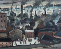 Lot 38 - William Turner, Lancashire Town, oil