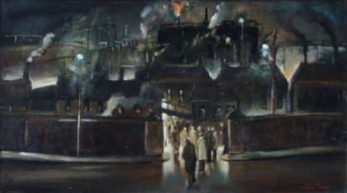 Lot 45 - William Turner, Nightshift, oil