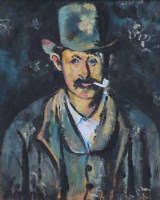 Lot 51 - Charles M. Jones, Man with a pipe, oil