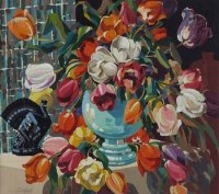 Lot 88 - Clarence E. Blackburn, A Bowl of Tulips, oil