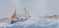 Lot 150 - Alan Stark, Turbulent Waters, watercolour