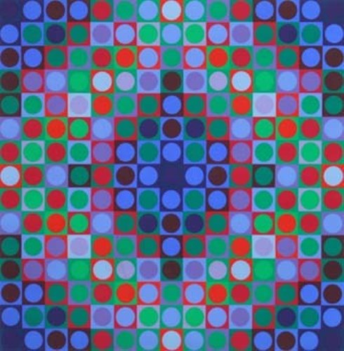 Lot 177 - Victor Vasarely, Composition, signed ltd edition silkscreen