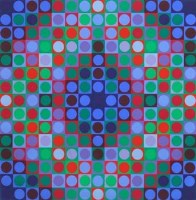 Lot 177 - Victor Vasarely, Composition, signed ltd edition silkscreen
