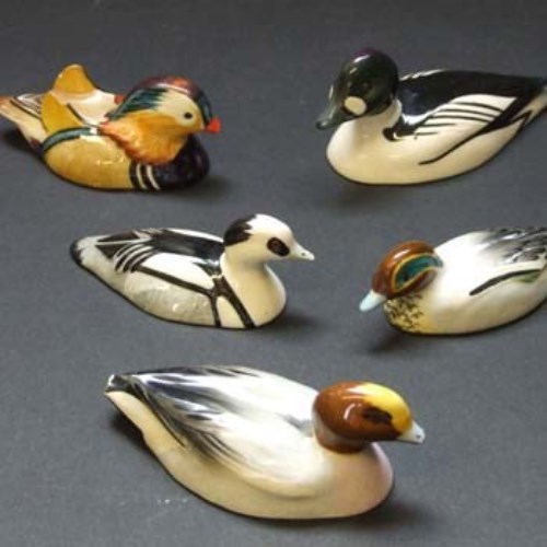 Lot 675 - Five Beswick Peter Scott Ducks