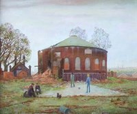 Lot 3 - Harry Kingsley, The Roundhouse, Ancoats, Manchester, oil
