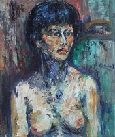 Lot 37 - James L. Isherwood, Nude Joan, oil
