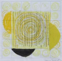 Lot 104 - Terry Frost, Untitled, wax crayon and collage