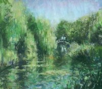 Lot 123 - Marc Grimshaw, Monet’s Gardens at Giverny, pastel