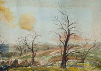 Lot 136 - William Turner, Suburban Elms, watercolour