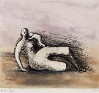 Lot 158 - Henry Moore, Mother And Child VII, signed etching