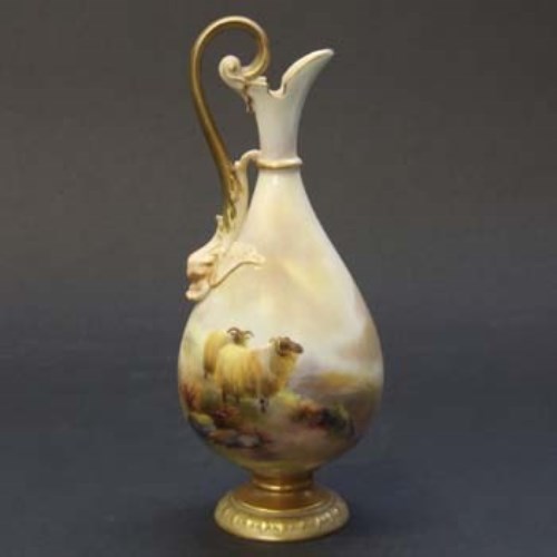 Lot 521 - Royal Worcester Ewer by Davis